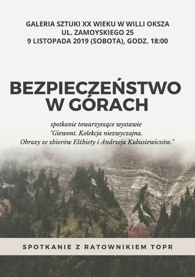 BEZPIECZEŃSTWO W GÓRACH. SPOTKANIE Z RATOWNIKIEM TOPR W MUZEUM TATRZAŃSKIM