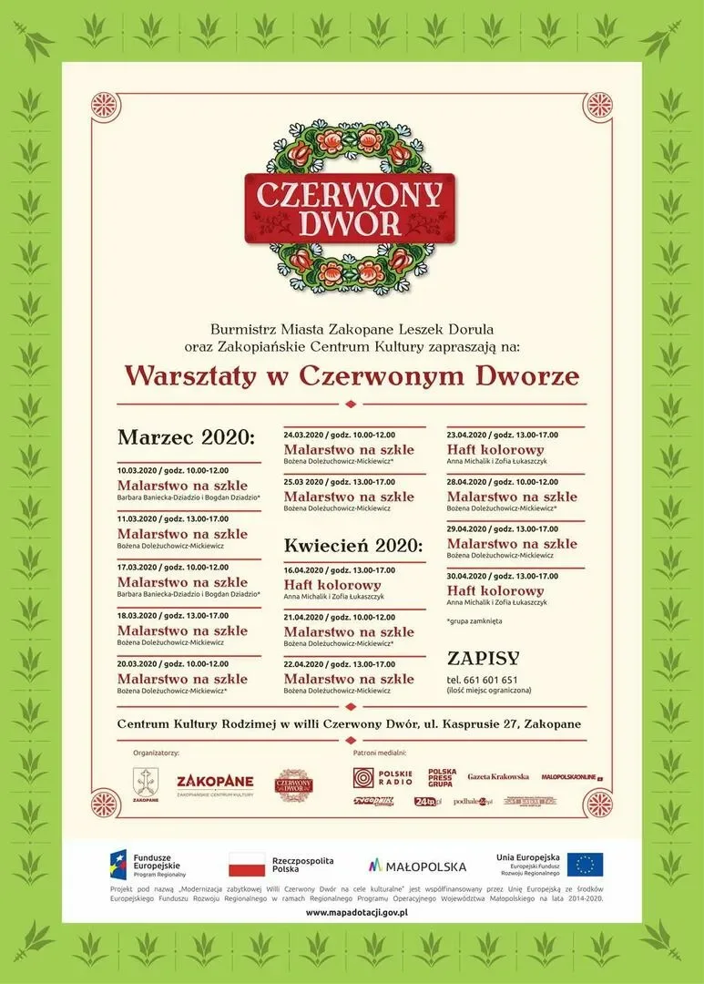 Warsztaty w Czerwonym Dworze