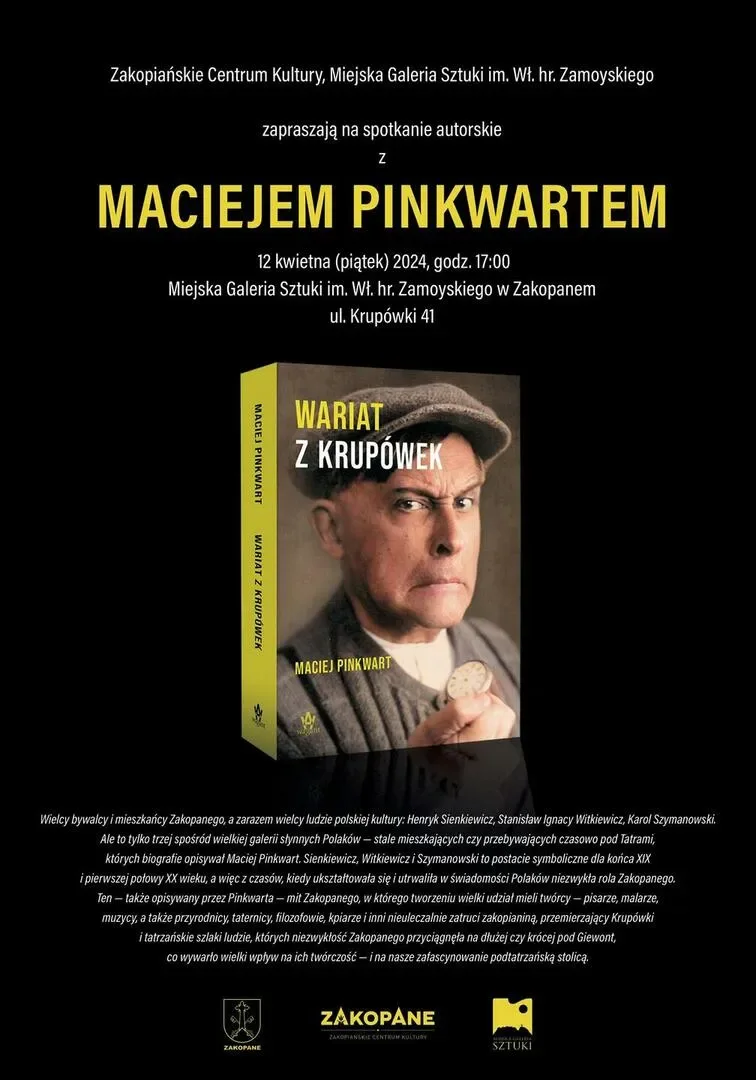 SPOTKANIE AUTORSKIE Z MACIEJEM PINKWARTEM