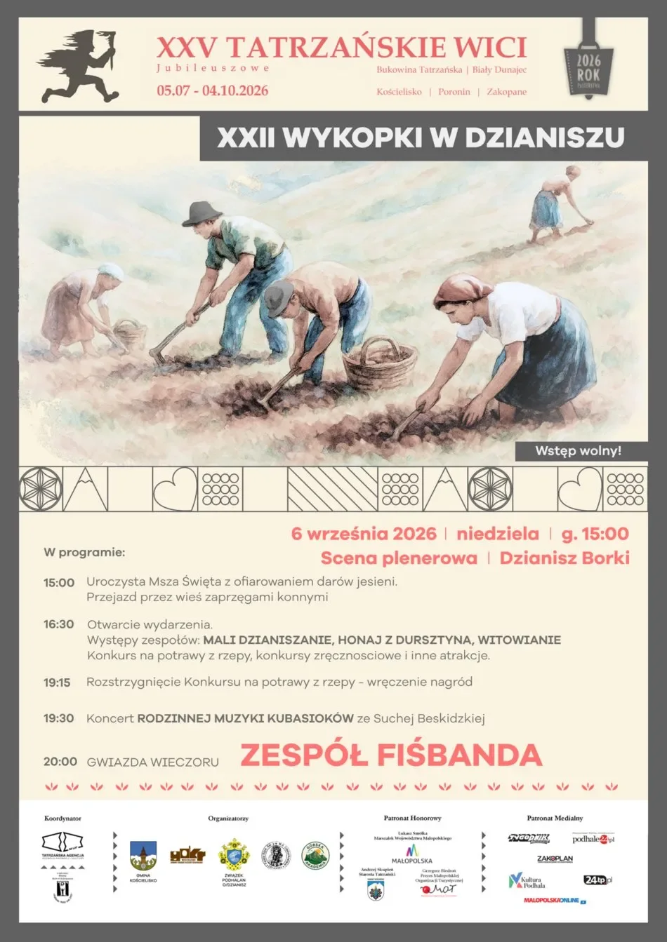 Zapraszamy na XXII Wykopki w Dzianiszu