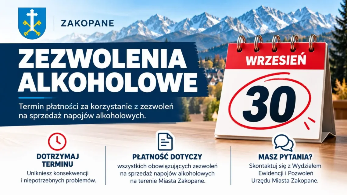 30 wrzesnia upływa termin płatności za zezwolenia alkoholowe