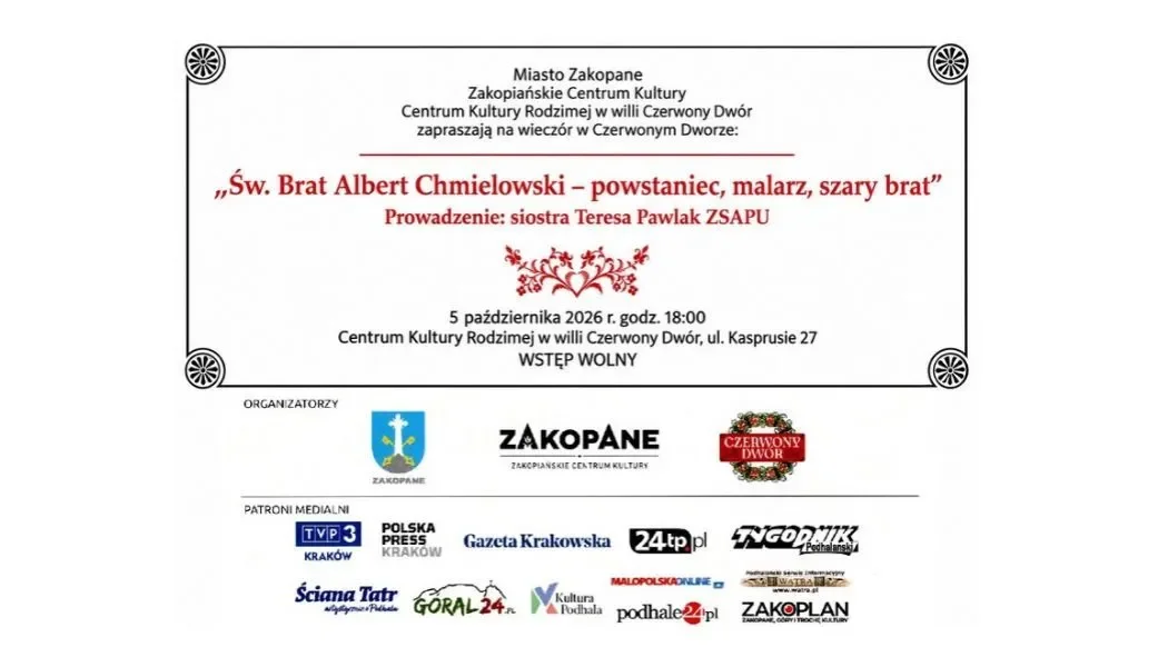 Wieczór w Czerwonym Dworze poświęcony św. Bratu Albertowi