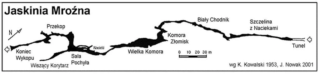 Plan Jaskini Mroźnej