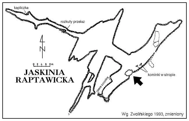 Plan Jaskini Raptawickiej