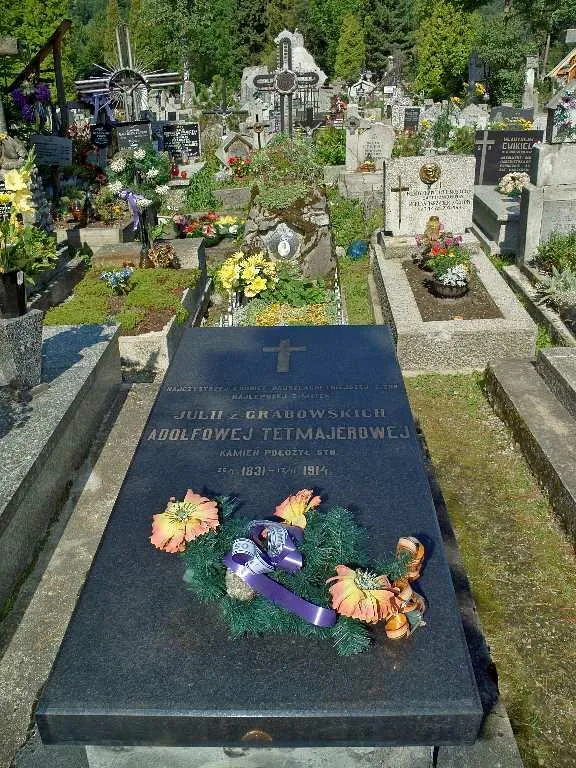 Grób matki Kazimierza Tetmajera (fot. Andrzej Samardak)