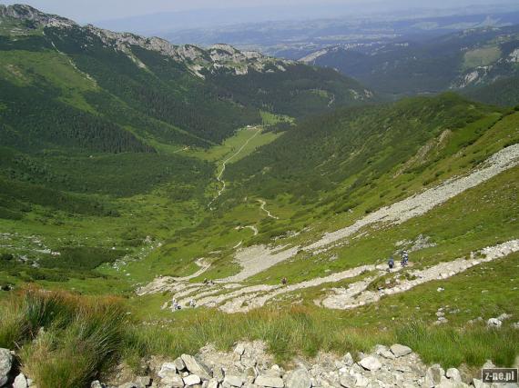 Widok z przełęczy pod kopą kondracką