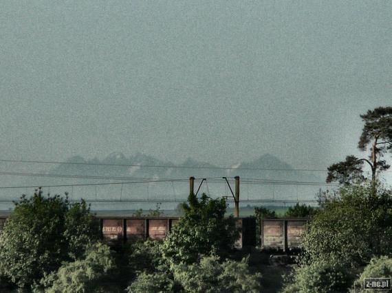 Panorama Tatr z Dąbrowca