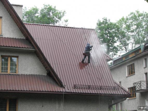 mycie    dachu