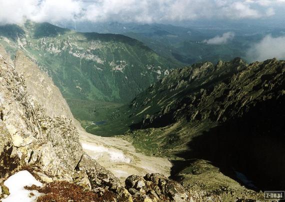       Widok z Przełęczy Stolarczyka na Dolinę Czarną Jaworową