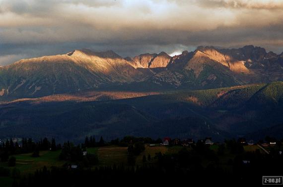 Widok na Tatry z Zębu