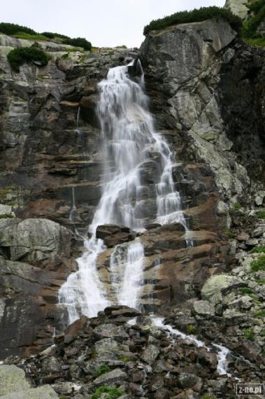 Wodospad Skok na potoku Młynica w Dolinie Młynickiej