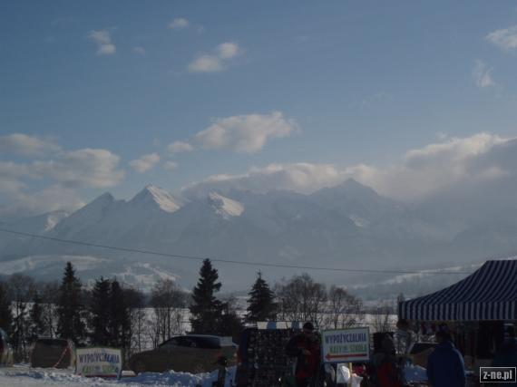 Zimowe chmury nad Tatrami